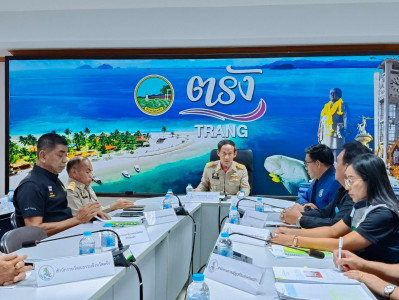 งานแถลงข่าวผลการดำเนินงานในเรื่องต่างๆ ของจังหวัดตรัง พารามิเตอร์รูปภาพ 1